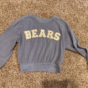 Custom Varsity letters “Bears”Light Purple Cropped Sweatshirt